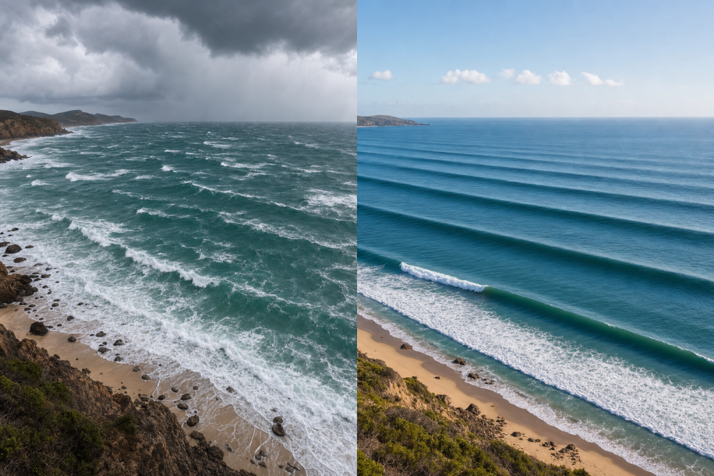 Wind Swells and Ground Swells Explained