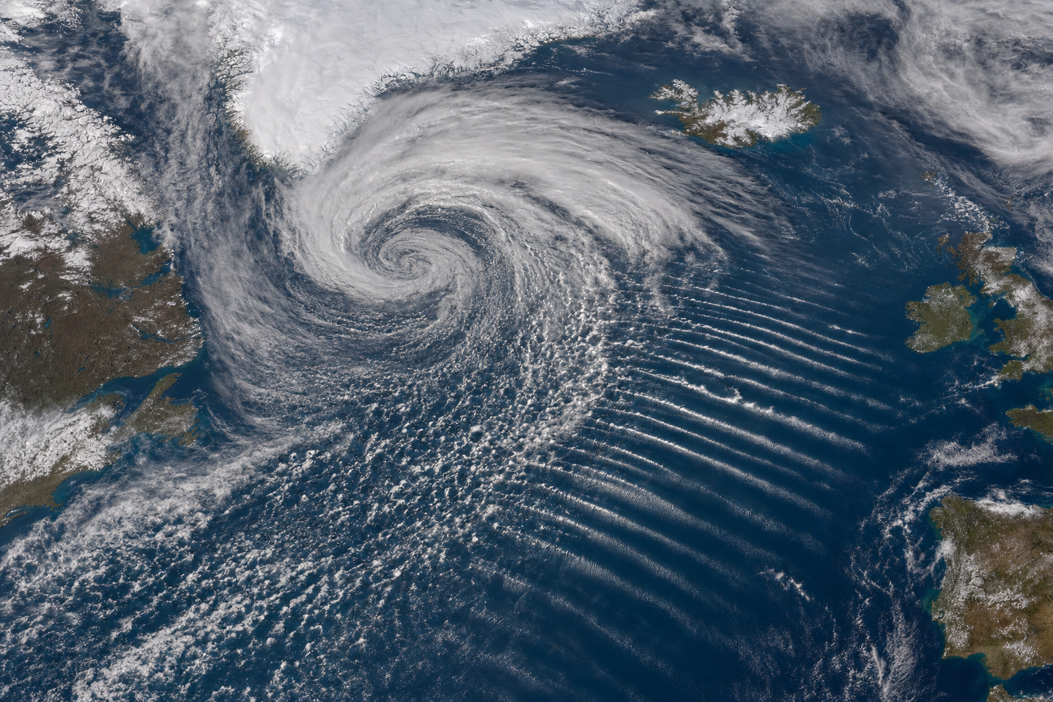 How Swells Are Generated in the North Atlantic