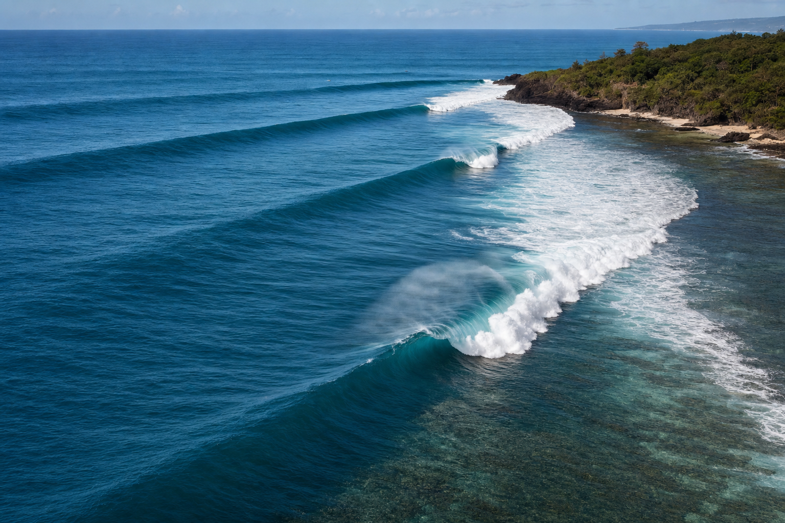 How the Power of a Swell Affects the Waves
