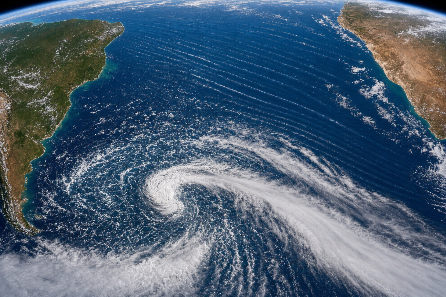 How Swells Are Generated in the South Atlantic